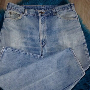 VINTAGE 1990's Levi's 540 Men's; red batwing; leather tag, boyhoodcore, Classic